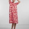 Pieces PCKHALIA MIDI DRESS -Piece Clothing Shop 17137911 PoppyRed 1028482 003
