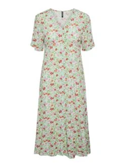 Pieces PCKORINE MIDI DRESS -Piece Clothing Shop 17137966 FairAqua 1028727 001
