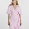 Pieces PCKASIDY WRAP DRESS -Piece Clothing Shop 17138085 PinkLady 003