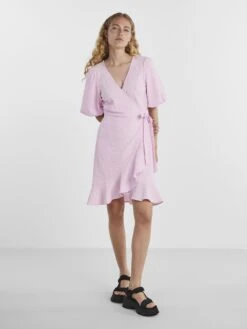Pieces PCKASIDY WRAP DRESS 9 Pieces PCKASIDY WRAP DRESS -Piece Clothing Shop 17138085 PinkLady 005