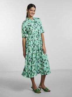 Pieces PCKASEY MIDI DRESS -Piece Clothing Shop 17138140 IslandGreen 1030313 005