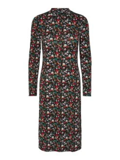 Pieces PCALLISON MIDI DRESS -Piece Clothing Shop 17138405 Black 1032597 001