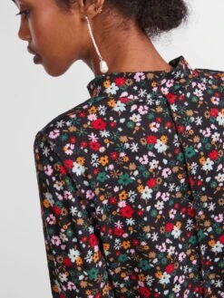 Pieces PCALLISON MIDI DRESS -Piece Clothing Shop 17138405 Black 1032597 006