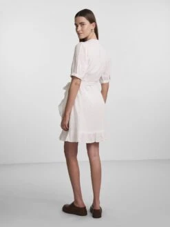 Pieces PCKIARA WRAP DRESS -Piece Clothing Shop 17138468 CloudDancer 004