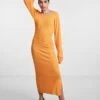 Pieces PCDICTE KNITTED DRESS -Piece Clothing Shop 17138777 Apricot 003