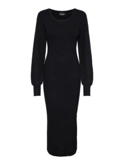 Pieces PCDICTE KNITTED DRESS -Piece Clothing Shop 17138777 Black 001