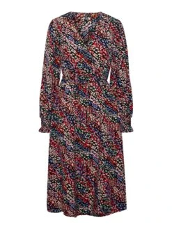 Pieces PCOLIVIO MIDI DRESS -Piece Clothing Shop 17138937 Black 1035541 001