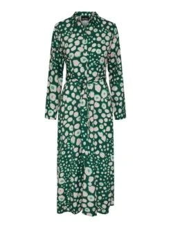 Pieces PCNELLY SHIRT DRESS -Piece Clothing Shop 17138940 IrishGreen 1035547 001