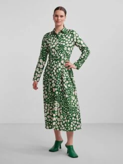 Pieces PCNELLY SHIRT DRESS -Piece Clothing Shop 17138940 IrishGreen 1035547 005