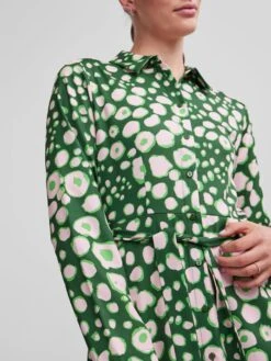 Pieces PCNELLY SHIRT DRESS -Piece Clothing Shop 17138940 IrishGreen 1035547 006