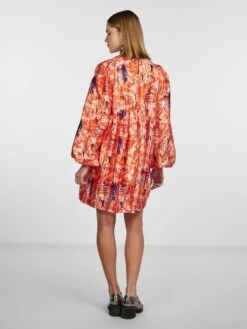 Pieces PCNIO MINI DRESS -Piece Clothing Shop 17138947 RedOrange 1035559 004