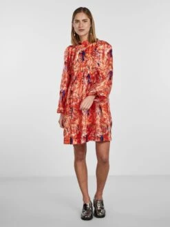 Pieces PCNIO MINI DRESS -Piece Clothing Shop 17138947 RedOrange 1035559 005