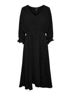 Pieces PCFLORE MIDI DRESS -Piece Clothing Shop 17139268 Black 001