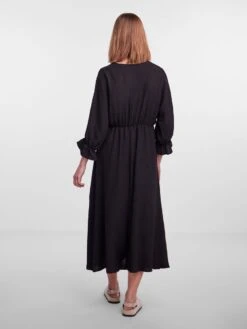 Pieces PCFLORE MIDI DRESS -Piece Clothing Shop 17139268 Black 004