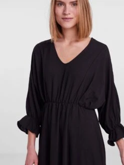 Pieces PCFLORE MIDI DRESS -Piece Clothing Shop 17139268 Black 006