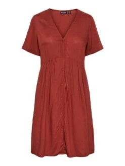 Pieces PCLAURA MINI DRESS -Piece Clothing Shop 17139338 BurntHenna 001