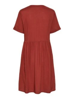 Pieces PCLAURA MINI DRESS -Piece Clothing Shop 17139338 BurntHenna 002