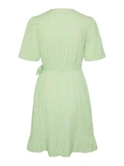 Pieces PCLOUISE WRAP DRESS -Piece Clothing Shop 17139342 ParadiseGreen 002