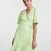 Pieces PCLOUISE WRAP DRESS -Piece Clothing Shop 17139342 ParadiseGreen 003