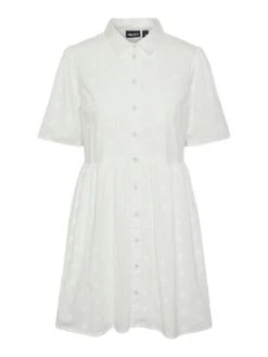 Pieces PCLAVINE MINI DRESS -Piece Clothing Shop 17139657 CloudDancer 001