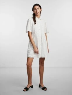 Pieces PCLAVINE MINI DRESS -Piece Clothing Shop 17139657 CloudDancer 005