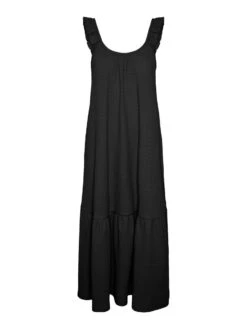 Pieces PCLULLU MIDI DRESS -Piece Clothing Shop 17139901 Black 001