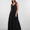 Pieces PCLULLU MIDI DRESS -Piece Clothing Shop 17139901 Black 003