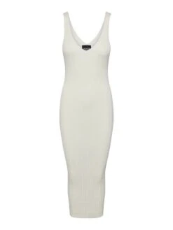 Pieces PCHALLU MIDI DRESS -Piece Clothing Shop 17140704 CloudDancer 001