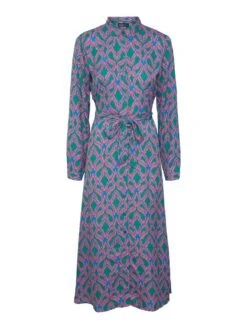 Pieces PCASHLEY SHIRT DRESS -Piece Clothing Shop 17141356 PepperGreen 1050866 001