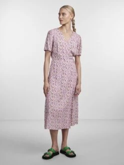 Pieces PCLINE WRAP DRESS 10 Pieces PCLINE WRAP DRESS -Piece Clothing Shop 17141842 BrightWhite 1061892 005