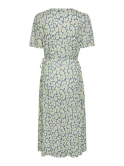 Pieces PCLINE WRAP DRESS -Piece Clothing Shop 17141842 ColonyBlue 1061894 002