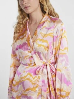 Pieces PCKERRA WRAP DRESS -Piece Clothing Shop 17142029 PinkLady 1061536 006