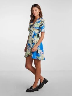 Pieces PCNASHA WRAP DRESS -Piece Clothing Shop 17142150 PrincessBlue 1056829 005