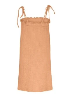 Pieces PCLARA SLEEVELESS DRESS -Piece Clothing Shop 17142562 OrangeChiffon 002