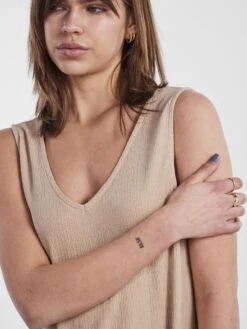 Pieces PCLINE MINI DRESS -Piece Clothing Shop 17142564 WhitePepper 006