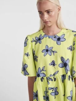 Pieces PCSUNNY MINI DRESS -Piece Clothing Shop 17143569 NeonYellow 1064898 006