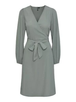 Pieces PCSANILLA MINI DRESS -Piece Clothing Shop 17143593 ChinoisGreen 001