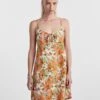 Pieces PCLOLE MINI DRESS -Piece Clothing Shop 17144396 FlameOrange 1068305 003