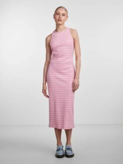 Pieces PCMELANIE MIDI DRESS -Piece Clothing Shop 17144967 BegoniaPink 1071679 005