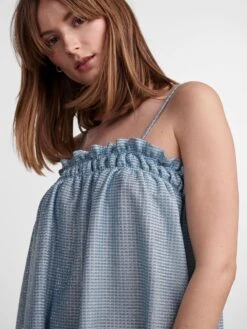 Pieces PCALINE MINI DRESS -Piece Clothing Shop 17144973 AiryBlue 006