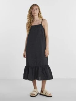 Pieces PCSUNNY MIDI DRESS -Piece Clothing Shop 17148542 Black 005